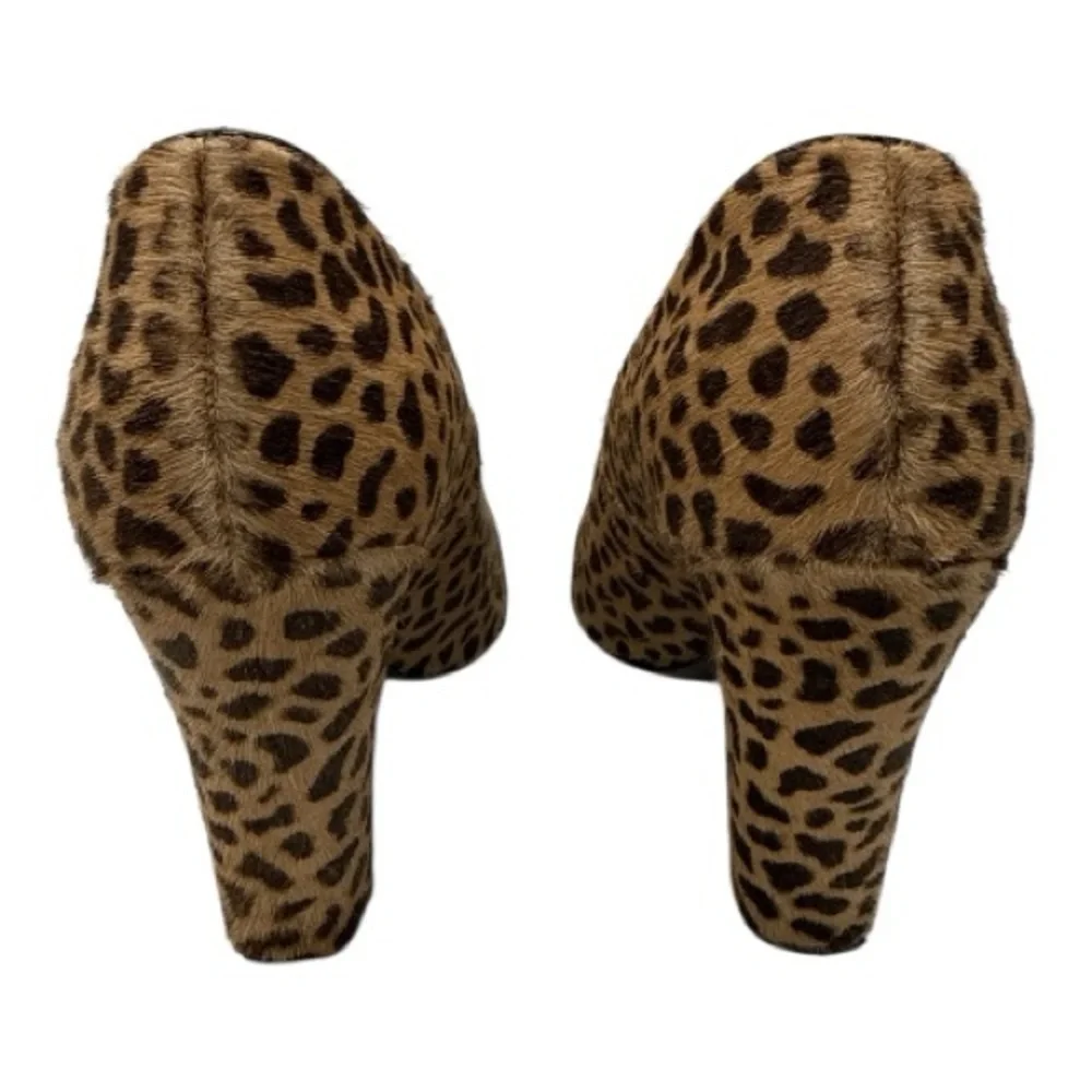 THIERRY MUGLER leopard print shoes size 8.5